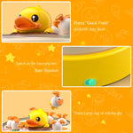 Brinquedo Educativo B. Duck – Patinho Amarelo para Treinamento de Foco e Interação Pais e Bebês, Quebra-Cabeça de Pesca com Disco Saltitante