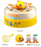 Brinquedo Educativo B. Duck – Patinho Amarelo para Treinamento de Foco e Interação Pais e Bebês, Quebra-Cabeça de Pesca com Disco Saltitante