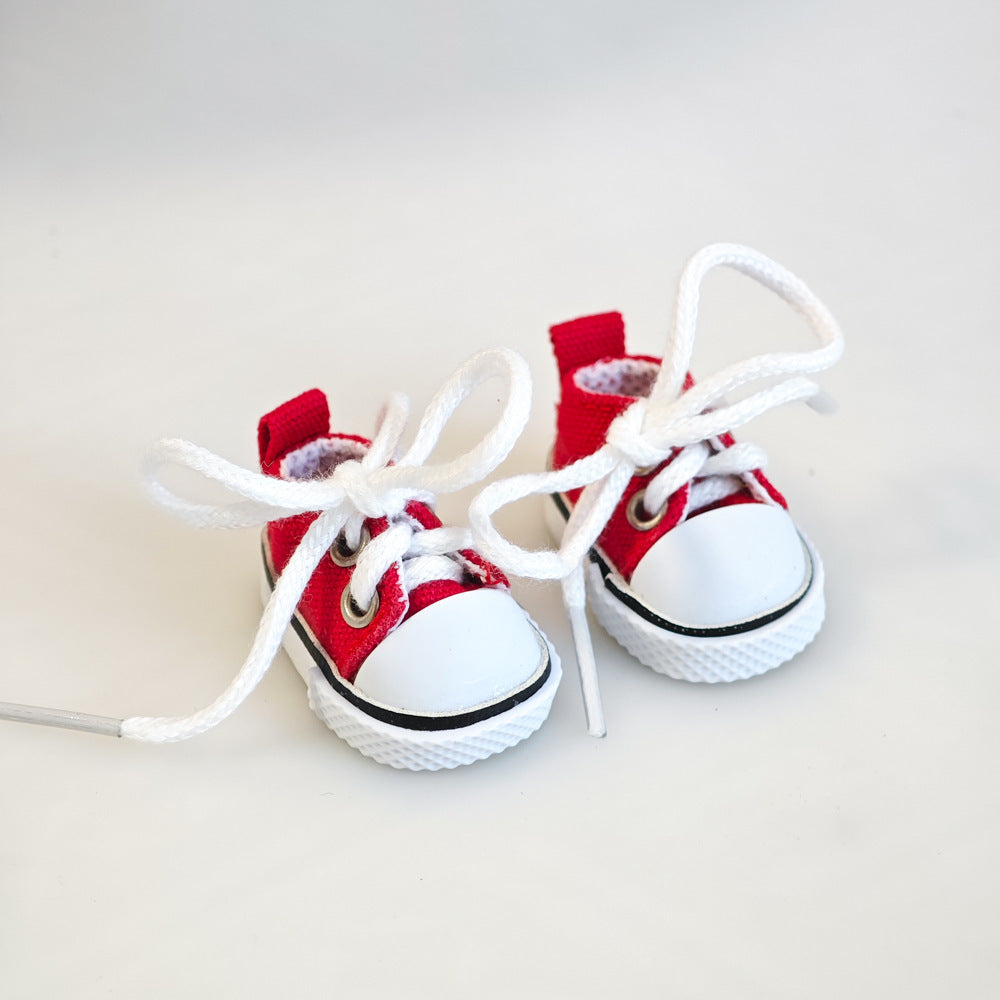 Sapatos de Festa DIY para Bebês Labubu – Sapatos de Borracha Macaron com Tecido e Plush, Segunda Geração