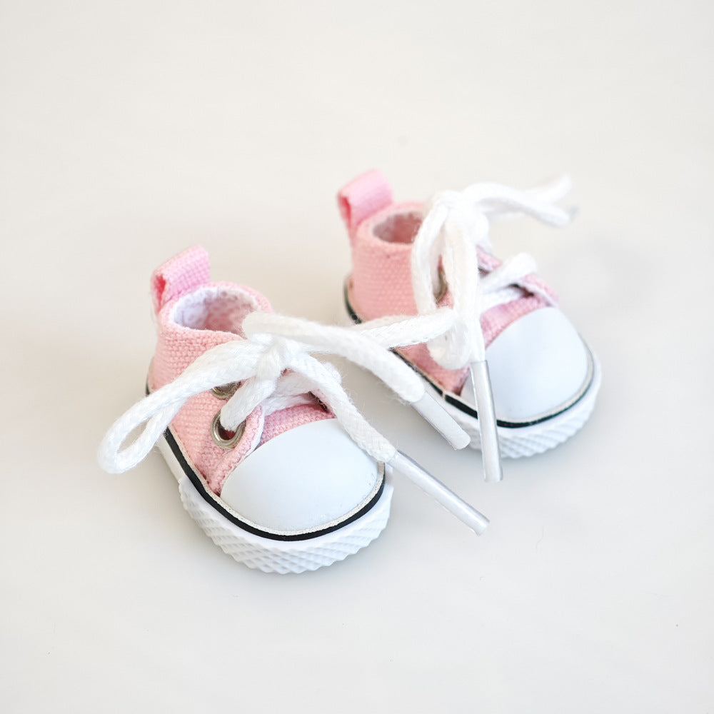 Sapatos de Festa DIY para Bebês Labubu – Sapatos de Borracha Macaron com Tecido e Plush, Segunda Geração