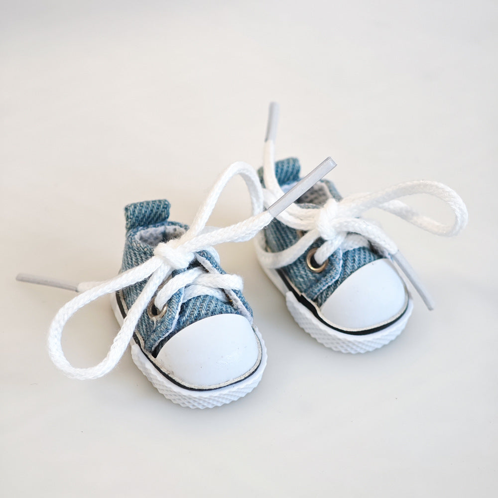 Sapatos de Festa DIY para Bebês Labubu – Sapatos de Borracha Macaron com Tecido e Plush, Segunda Geração
