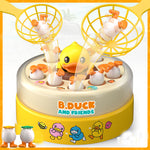 Brinquedo Educativo B. Duck – Patinho Amarelo para Treinamento de Foco e Interação Pais e Bebês, Quebra-Cabeça de Pesca com Disco Saltitante