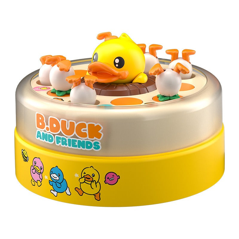 Brinquedo Educativo B. Duck – Patinho Amarelo para Treinamento de Foco e Interação Pais e Bebês, Quebra-Cabeça de Pesca com Disco Saltitante