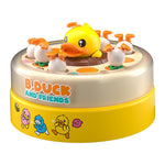 Brinquedo Educativo B. Duck – Patinho Amarelo para Treinamento de Foco e Interação Pais e Bebês, Quebra-Cabeça de Pesca com Disco Saltitante